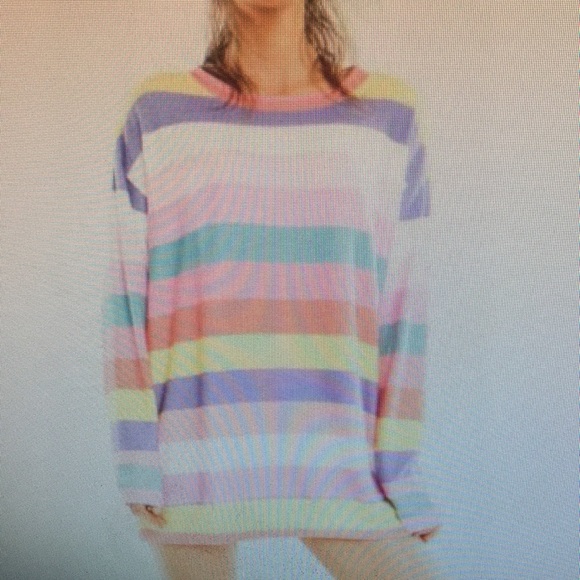Wild fox couture stripe sweater new pullover - Picture 2 of 7